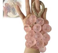 Grape Soap on a Rope, Crystal Grape Soap, Lasting Fragrance Christmas Birthday Gift for Men and Women,for Hand Washing, Air Freshening, or Decoration (E)