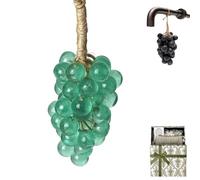 Grape Soap On A Rope,Grape Cluster Soap, Handmade Grape-Shaped Soaps,Natural Cold Process Artisan Soaps for Face, Body Shower & Hands, Decorative Gift (crystal green)