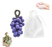 Grape Soap on a Rope, Grape Cluster Soap,Handmade Grapes Shaped Soaps, Natural Cold Process Artisan Soaps, for Washing Hands and Fresh Air Men Women (Bag,Purple 40 Pcs)