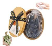 Grape Soap on a Rope, Grape Cluster Soap,Handmade Grapes Shaped Soaps, Natural Cold Process Artisan Soaps, for Washing Hands and Fresh Air Men Women (Box,Black 40 Pcs)