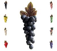 Grape Soap on a Rope, Handmade Bunch Shaped Bar Artisans, Natural Cold Process Artisan Soaps, Body Bath Grapes Bunch Soap for Showers (Black)