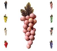 Grape Soap on a Rope, Handmade Bunch Shaped Bar Artisans, Natural Cold Process Artisan Soaps, Body Bath Grapes Bunch Soap for Showers (Pink)