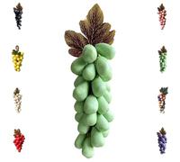 Grape Soap on a Rope, Handmade Bunch Shaped Bar Artisans, Natural Cold Process Artisan Soaps, Body Bath Grapes Bunch Soap for Showers (Green)