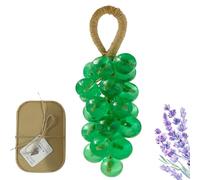 Grape Soap on a Rope, Handmade Crystal Grape Soap Cluster, Gentle Cleansing Gift for Men and Women, Unique Bathroom Décor Accessory (Style E)