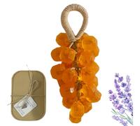 Grape Soap on a Rope, Handmade Crystal Grape Soap Cluster, Gentle Cleansing Gift for Men and Women, Unique Bathroom Décor Accessory (Style H)