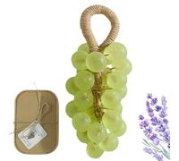 Grape Soap on a Rope, Handmade Crystal Grape Soap Cluster, Gentle Cleansing Gift for Men and Women, Unique Bathroom Décor Accessory (Style C)