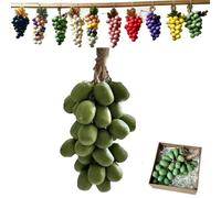 Grape Soap on a Rope, Handmade Grape Shaped Soap, Face & Body Bath Grapes Cluster Soaps for Shower, Home Decor (Green)