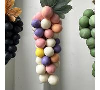 Grape Soap On A Rope, Handmade Grapes Shaped Soaps, Grape Cluster Soap, Handmade with Fresh Vine Grape's Essence, Natural Facial and Body Bath Soap Bundle (Mixed color)