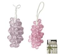 Grape Soap on a Rope,Handmade Grapes-Shaped Soaps,Handmade DIY Exquisite Home Decor for Face,Body Shower & Hands,Decorative Soap Bars,for Washing Hands and Fresh Air Men Women (purple+pink)