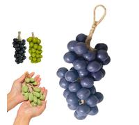 Grape Soap on a Rope Kit, Handcrafted Natural Grapes Soape on a Ropes Bunch Shaped, Grapes Bath Soaps on a Ropes, Grapee Cluster Soaps on a Ropes (1 String Purple)