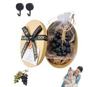 Grape Soap on a Rope - New Upgrades Grapes Fruit Hand Soap, Grapes Soaps for Hands, Face & Body, 20/40 PCS Grape Cluster Soaps on a Rope for Kitchens or Bathrooms Faucet Decorative (black*20)
