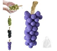 Grape Soap On A Rope,Savon Au Raisin Sur Une Corde,Savon De Grappe De Raisin Fait Main Pour Douche, Soins Hydratants Et Nourrissants Pour Le Lavage Du Visage/corps-D-40
