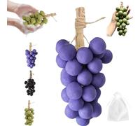 Grape Soap On A Rope,Savon Au Raisin Sur Une Corde,Savon De Grappe De Raisin Fait Main Pour Douche, Soins Hydratants Et Nourrissants Pour Le Lavage Du Visage/corps (B-20)