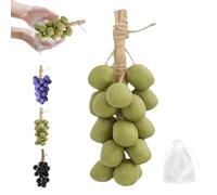 Grape Soap On A Rope,Savon Au Raisin Sur Une Corde,Savon De Grappe De Raisin Fait Main Pour Douche, Soins Hydratants Et Nourrissants Pour Le Lavage Du Visage/corps-A-20