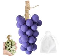 Grape Soap on a Rope, Savon au raisin sur une corde, Savon naturel parfumé, Savons exfoliants hydratants pour visage et corps (1, 20-Violet)