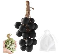 Grape Soap on a Rope, Savon au raisin sur une corde, Savon naturel parfumé, Savons exfoliants hydratants pour visage et corps (1, 20-Noir)