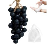 Grape Soap on a Rope, Savon au raisin sur une corde, Savon naturel parfumé, Savons exfoliants hydratants pour visage et corps