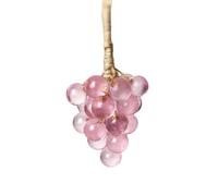 Grape Soap Ons A Rope,Handmade Grape Soap On A Rope,Exquisite Home Decor Grapes Soaps On As Ropes for Women for Face, Body & Hands (Small,Pink)