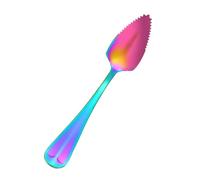 Grapefruit Spoon - Serrated Fruit Tool, Stainless Steel Server, Citrus Scooping Utensil, Digging Kitchen Gadget, Home Dining Category, Silver Polished Metal For Salad Breakfast