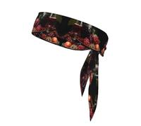 Grapes and Wine Sport Bandes de cheveux anti-transpiration et antidérapantes pour homme et femme Entraînement Course à pied Sports