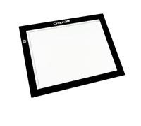 GRAPH’IT Light Board Table lumineuse à éclairage LED ultra plate et légère pour le dessin, 4 niveaux de luminosité, USB-C, zone lumineuse format A4 avec bordure graduée en cm