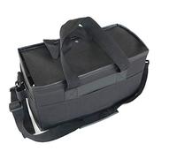 Graph’IT Mallette Vide en Tissu Noir pour 165 marqueurs ou feutres, Coutures renforcées, 6 Compartiments Amovibles + 1 Poche intérieure Format A4, Anse de Transport Amovible