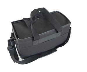 Graph’IT Mallette Vide en Tissu Noir pour 165 marqueurs ou feutres, Coutures renforcées, 6 Compartiments Amovibles + 1 Poche intérieure Format A4, Anse de Transport Amovible