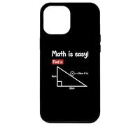Graph Math is Easy Find X Déclaration Amusante pour Enseignant Coque pour iPhone 12 Pro Max