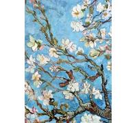GRAPH NOTEBOOK - ALMOND BLOSSOM - VINCENT VAN GOGH: LARGE NOTEBOOK - FAMOUS PAINTING COVER - 150 PAGES - A4 FORMAT- QUADERNONE A QUADRETTI CON QUADRO FAMOSO