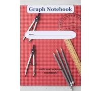 Graph Notebook: math and science graph notebook with red grids