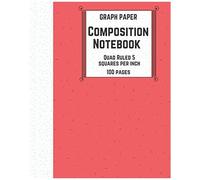Graph Paper Composition Notebook, Quad Ruled 5 Squares Per Inch, 100 Pages: Quad Ruled 5 Squares To 1 Inch Grid Paper Science & Math Graphing Notebook 5x5 7.5 X 9.25": Ananas Pineapple Teal Stripes Gr