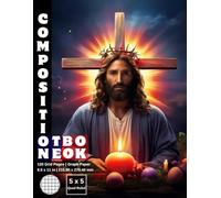 Graph Paper Composition Notebook Quad Ruled 5x5: 120 White Paper Grid Pages Gray 5 Squares per Inch 60 Sheets for School College Student Teacher Class ... Size 8.5”x11” Easter Jesus Holy Eggs Rood.