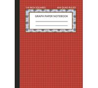 Graph Paper Notebook 1/4 Inch Squares: Composition Notebook, Quad Ruled 4x4, Grid Paper for Math and Science Students [110 Pages, 8.5 x 11 Inch]