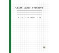 Graph Paper Notebook 1 cm | 8.5x11" | 100 pages: Grid Paper 1 cm per Square - for Math and Science