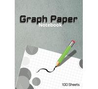 Graph Paper Notebook 8.5 x 11 Inches | 100 Sheets | 5x5 Grid for Precision Drawing, Note-taking, and Schoolwork | Durable Cover and Premium Paper Quality | Ideal for Math, Engineering, and Design