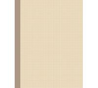 Graph Paper Notebook: Beige Cover, (5x5 Grid, 110 Pages, 8.5 x 11 Inches) Minimalist Series Quad Ruled for STEM and Architecture, Engineers and Architects, Students and Designers