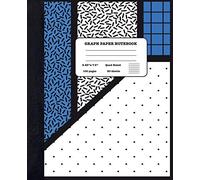 Graph Paper Notebook Quad Ruled 5x5: Maths And Science - Composition Notebook For Girls Boys Students - Cute Notebook For College School - Geometric Shapes Design