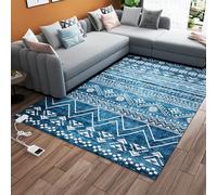 Graphene Tapis chauffant électrique - Grand tapis chauffant de style marocain avec contrôle de température programmé pour salon, chambre, cuisine, bureau