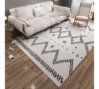 Graphene Tapis chauffant électrique infrarouge avec contrôle de la température programmé, chauffage intelligent pour chambre à coucher, salon et cuisine