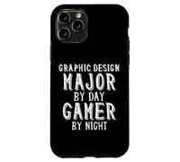 Graphic Design Major by Day Gamer Night Art Student Artist Coque pour iPhone 11 Pro