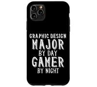 Graphic Design Major by Day Gamer Night Art Student Artist Coque pour iPhone 11 Pro Max
