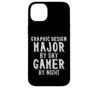 Graphic Design Major by Day Gamer Night Art Student Artist Coque pour iPhone 14 Plus