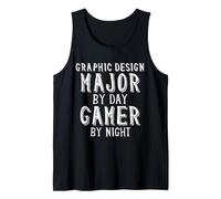Graphic Design Major by Day Gamer Night Art Student Artist Débardeur