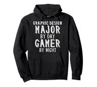 Graphic Design Major by Day Gamer Night Art Student Artist Sweat à Capuche