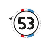 Graphic Express Herbie 53 New Beetle Sticker Autocollant CHOUPETTE Coccinelle Cox Le Mans Racing (40cm)