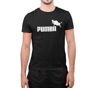 Graphic Impact Funny Pumba T-shirt d'été pour homme et femme - Noir - Small