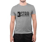 Graphic Impact Inspired Star Laboratories Gift S.T.A.R Labs T-shirt pour homme et femme (gris, M), gris