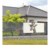 Graphic Of Girafe Bannière murale à suspendre avec corde de suspension 61 x 119 cm pour intérieur ou extérieur Nouvel An, remise de diplôme, mariage, fête d'anniversaire