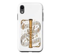Graphic Vintage Recorder Music Notes Aesthetic Coque pour iPhone XR