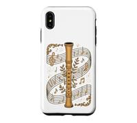 Graphic Vintage Recorder Music Notes Aesthetic Coque pour iPhone XS Max